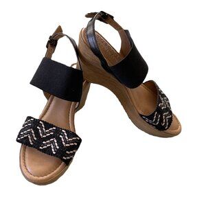 Italian Made Sandals Easy Street Tuscany  Black 8WW